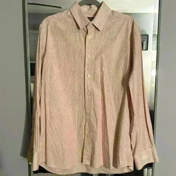 Dolce & Gabbana Men’s Red/Pink Button Down - Picture 1 of 6